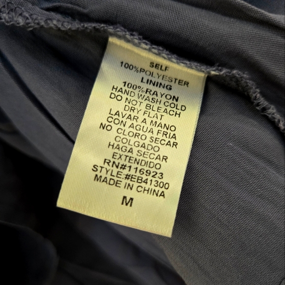 Easel Tiered Mini Skirt Blue Womens Size Medium NWT - Picture 4 of 5